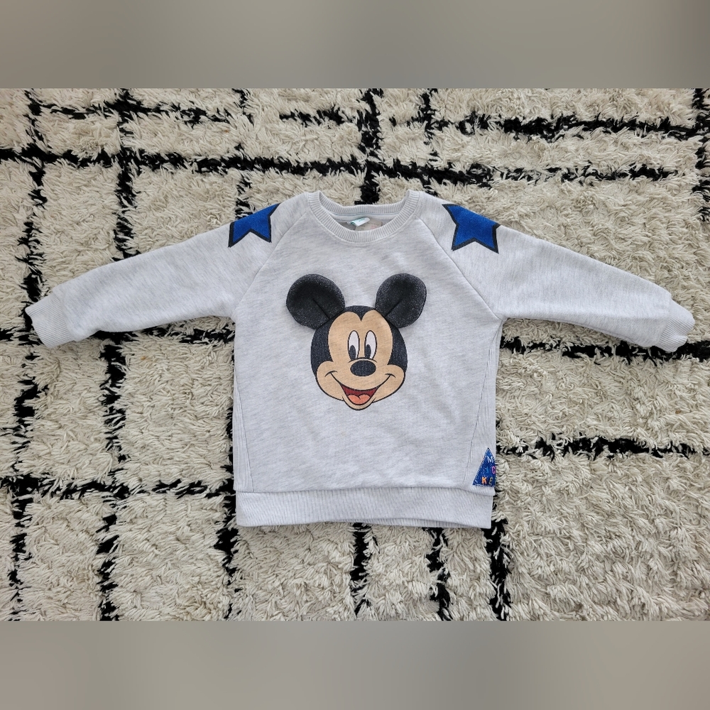 Zara Baby Disney Mickey Mouse 3D Ears Sweatshirt 2/3 Years